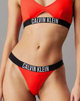 Calvin Klein Swim Bottoms Brazilian Bikini Altı Flaming Chili