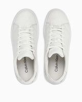 Calvin Klein Cupsole Lace Up Mono Sneakers White