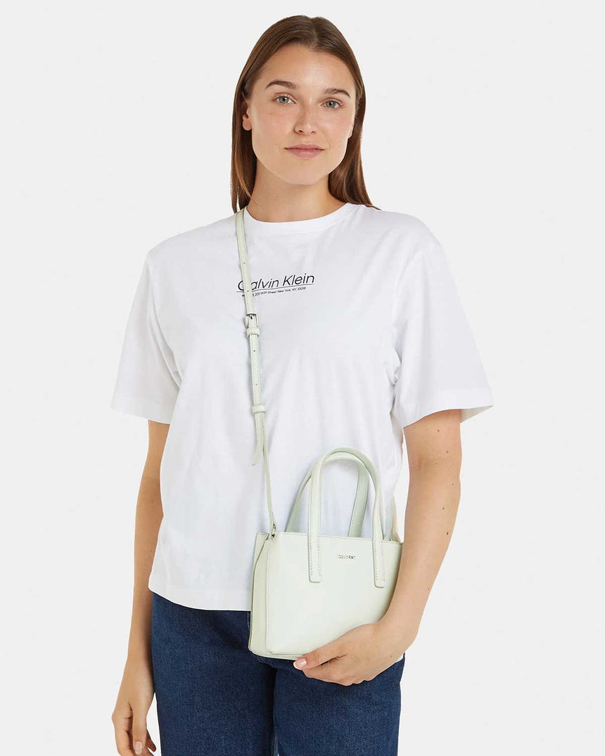 Calvin Klein Must Mini Tote El Çantası Milky Green