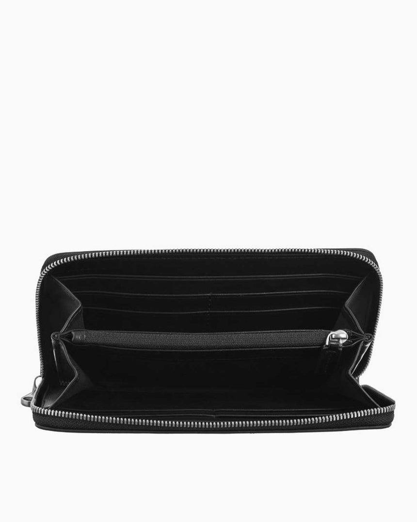 Calvin Klein Sculpted Deboss Fermuarlı Kadın Cüzdan Black