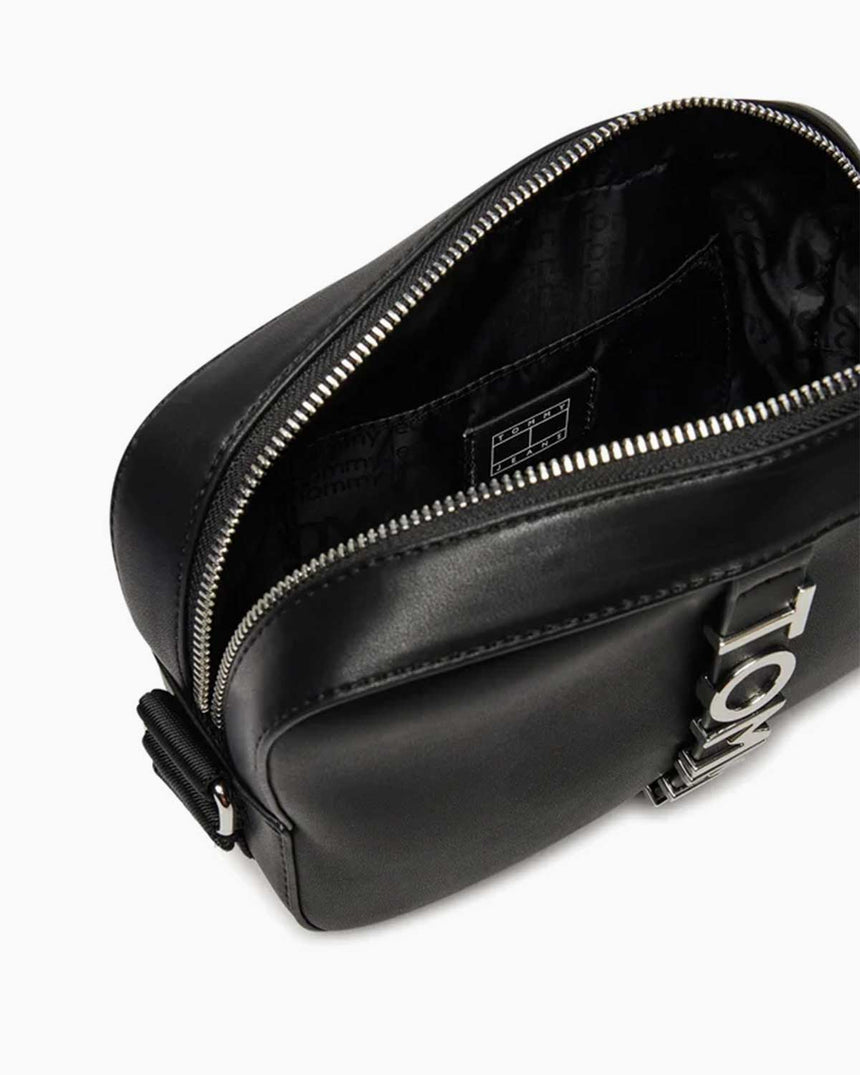 Tommy Jeans City Bold Logolu Çapraz Askılı Çanta Black