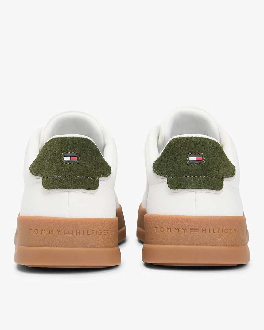 Tommy Hilfiger Court Detail Essential Sneaker Ecru/Arctic Spruce