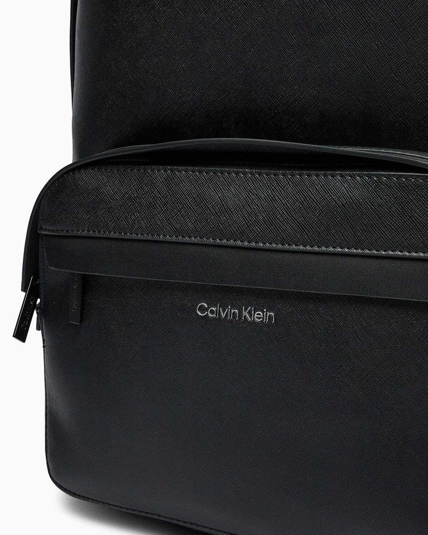 Calvin Klein Must Campus Backpacks Sırt Çantası Ck Black Saffiano