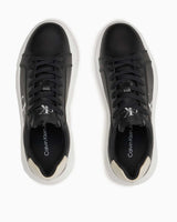 Calvin Klein Chunky Cupsole Laceup Lth Ml Mtl Kadın Sneaker Black/Eggshell