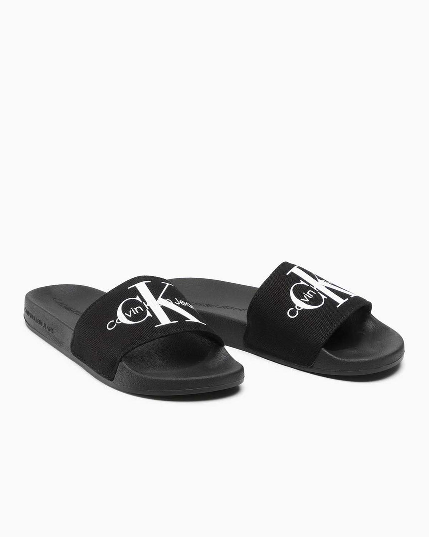 Calvin Klein Slide Monogram Flip Flops Logolu Terlik Black