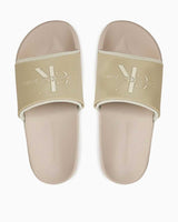 Calvin Klein Slide Monogram Tpu Ml Wn Kadın Terlik Eggshell/Creamy White