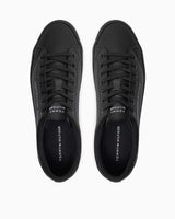 Tommy Hilfiger Leather Low Top Sneakers Black