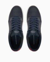 Tommy Hilfiger Deri Erkek Hafif Basketbol Sneaker Desert Sky