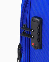 Benetton Logo Detaylı Büyük Boy Kumaş Valiz Saks Mavi