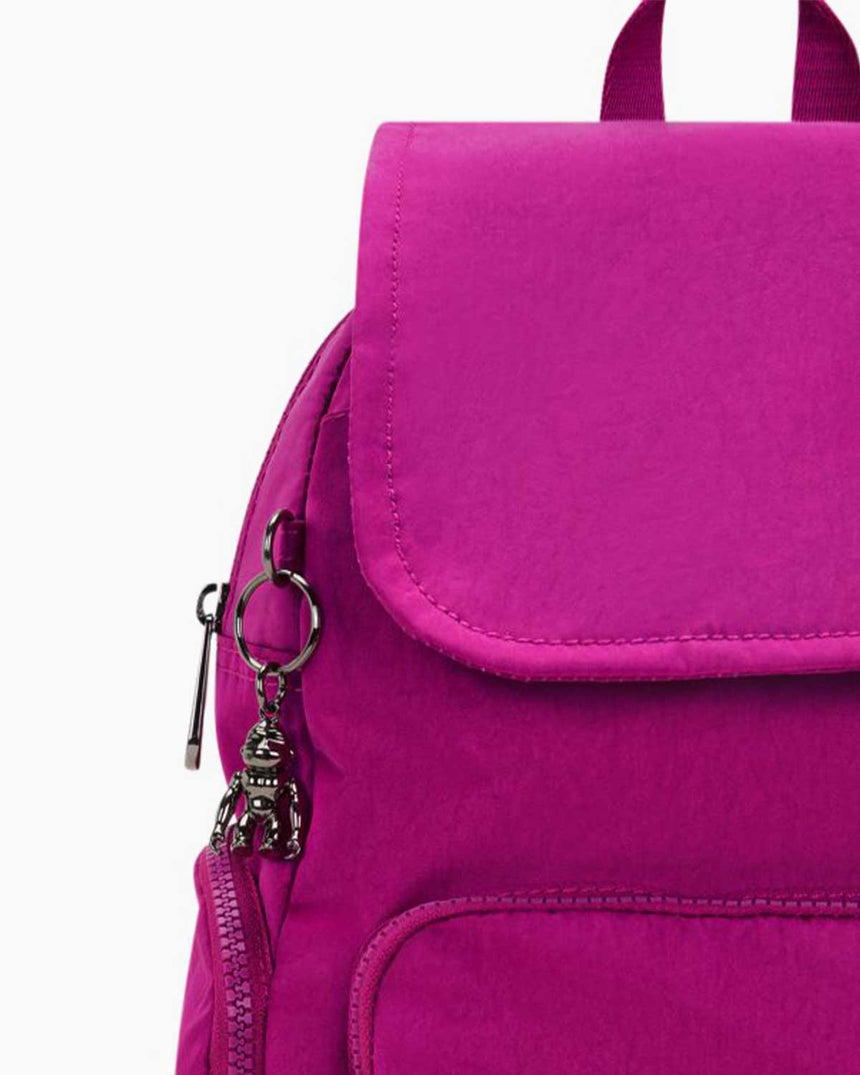 Kipling City Zip S Basic Elevated Sırt Çantası Fuchsia Night