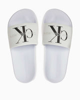 Calvin Klein Slide Monogram Flip Flops Logolu Terlik White