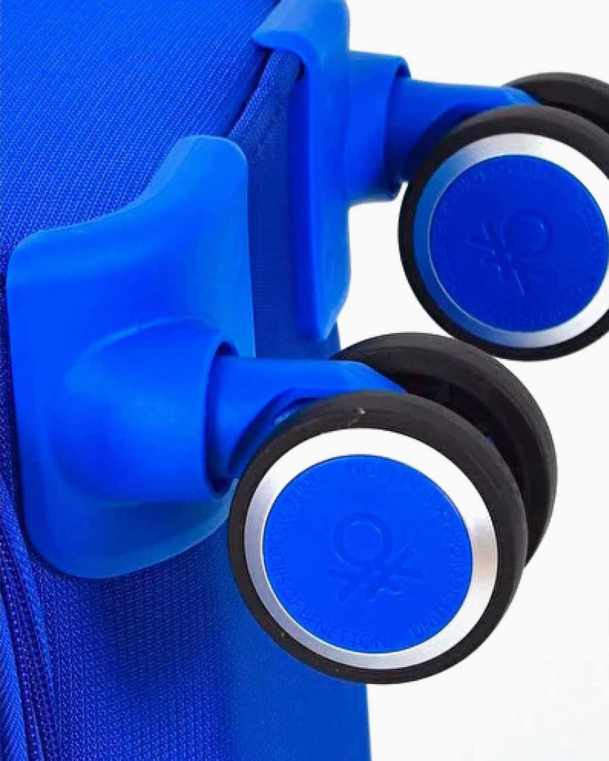 Benetton Logo Detaylı Orta Boy Kumaş Valiz