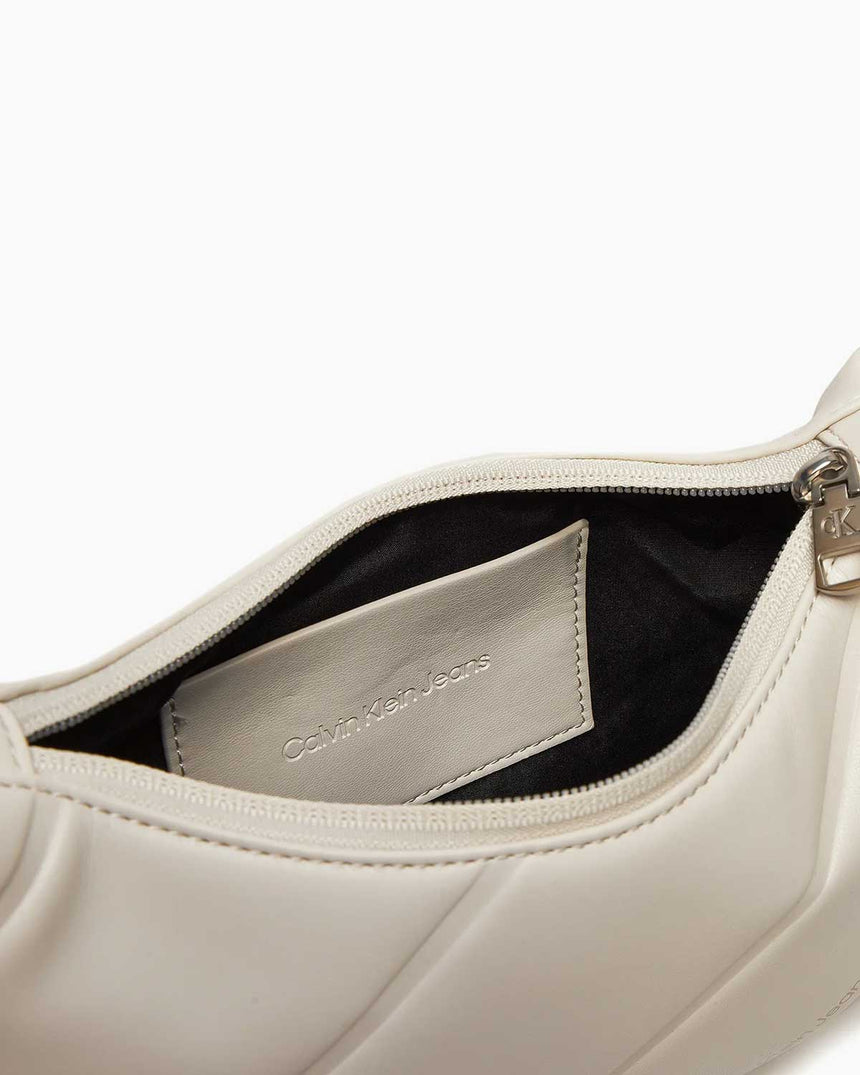Calvin Klein Quilted Crossover Çapraz Askılı Çanta Beige