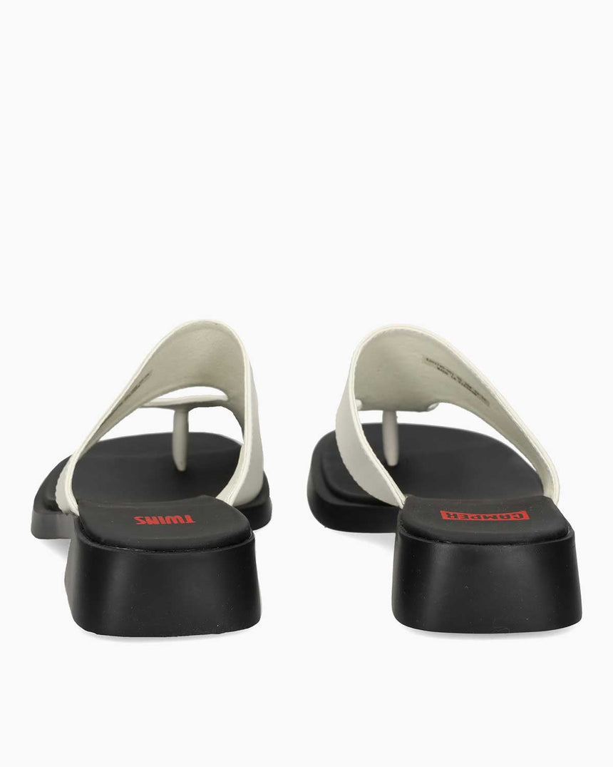 Camper Tws Parmak Arası Deri Terlik Beyaz