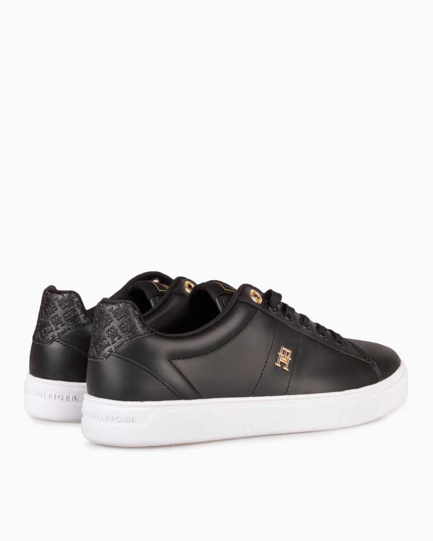 Tommy Hilfiger Elevated Essent Monogram Kadın Sneaker Black