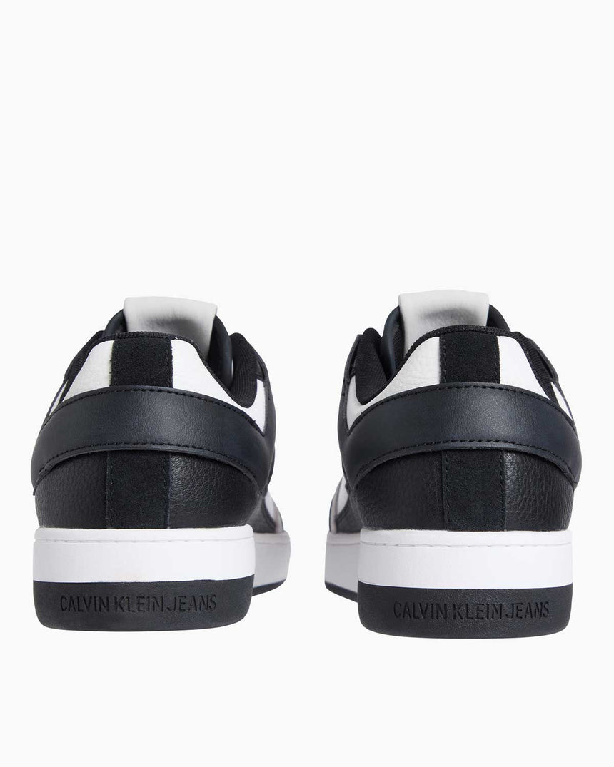 Calvin Klein Basket Cupsole Lace Up Sneaker Bright White/Black