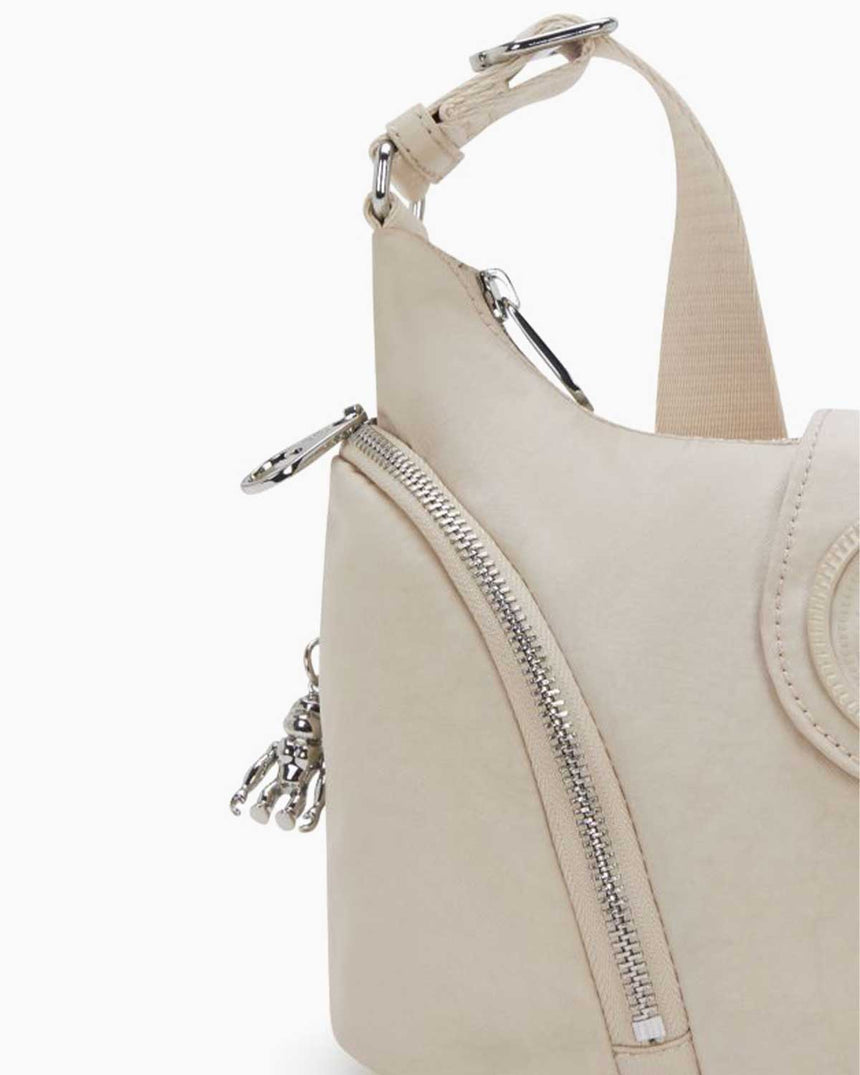 Kipling Sera M Charm Çapraz Askılı Çanta Beige Spice