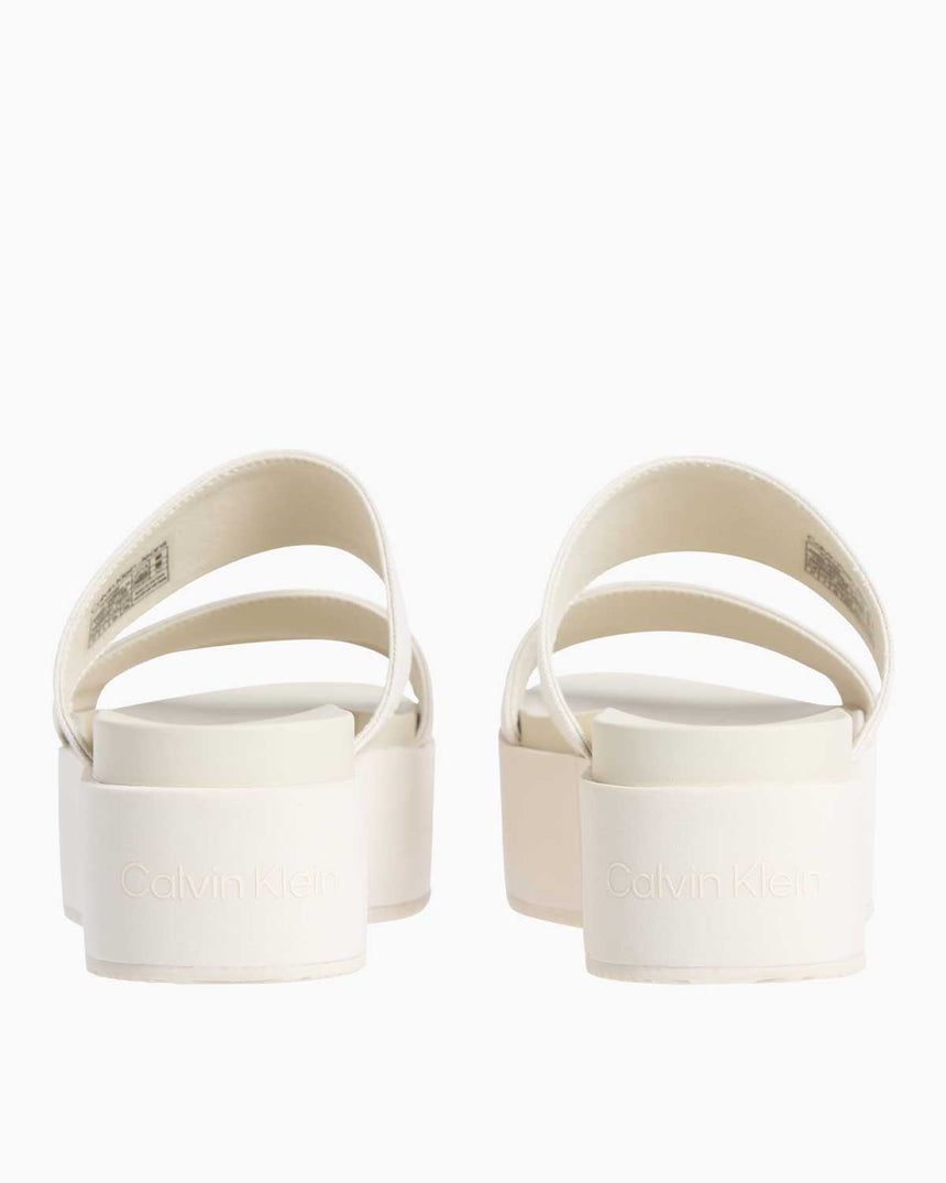 Calvin Klein Flatform Logolu Terlik Triple Turtle Dove