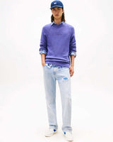 Tommy Hilfiger The Greenwich Edge Süet Erkek Sneaker Ecru/Vibrant Indigo
