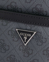 Guess Torino Monogram Logolu Çapraz Askılı Çanta Black