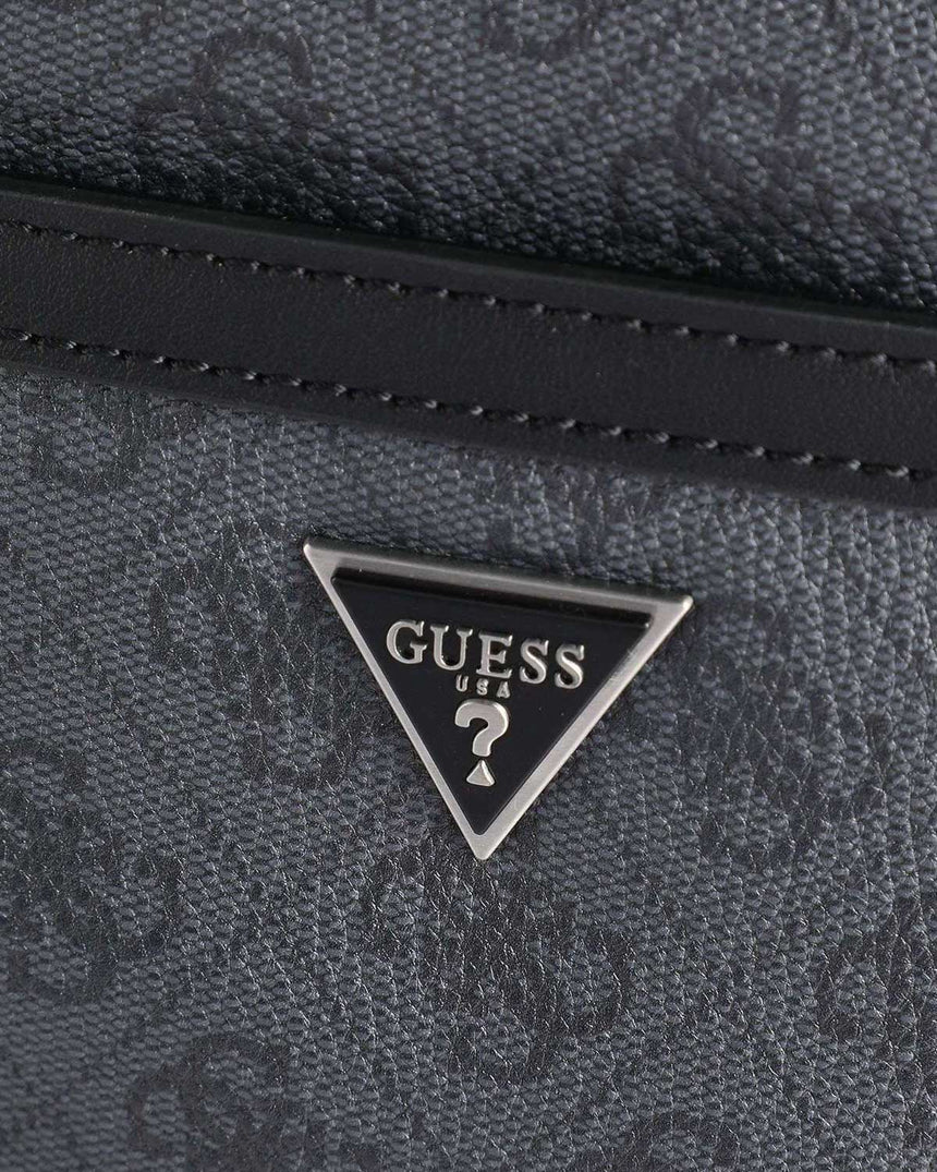 Guess Torino Monogram Logolu Çapraz Askılı Çanta Black
