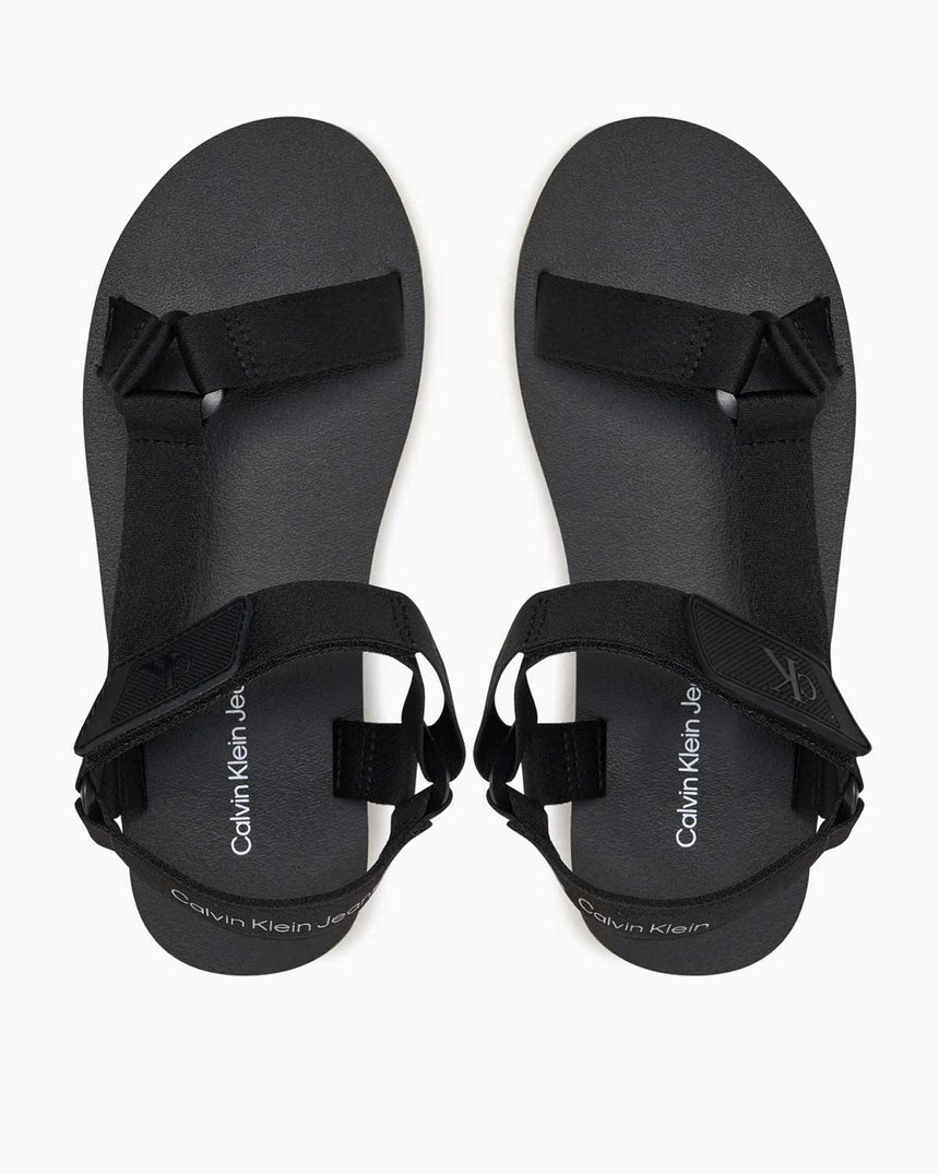 Calvin Klein Velcro Flat Sandalet Triple Black