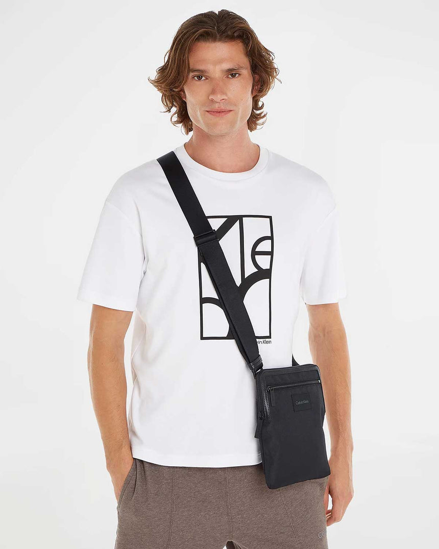 Calvin Klein Remote Pro Flatpack Çapraz Askılı Çanta Black