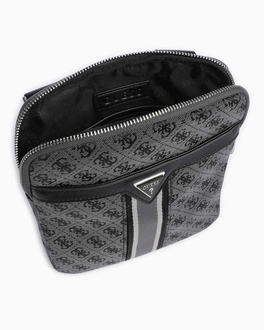Guess Milano Monogram Çapraz Askılı Çanta Coal Black
