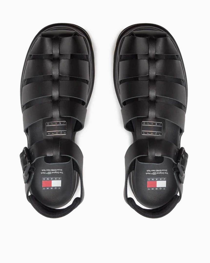 Tommy Hilfiger Fisherman Flat Sandalet Black