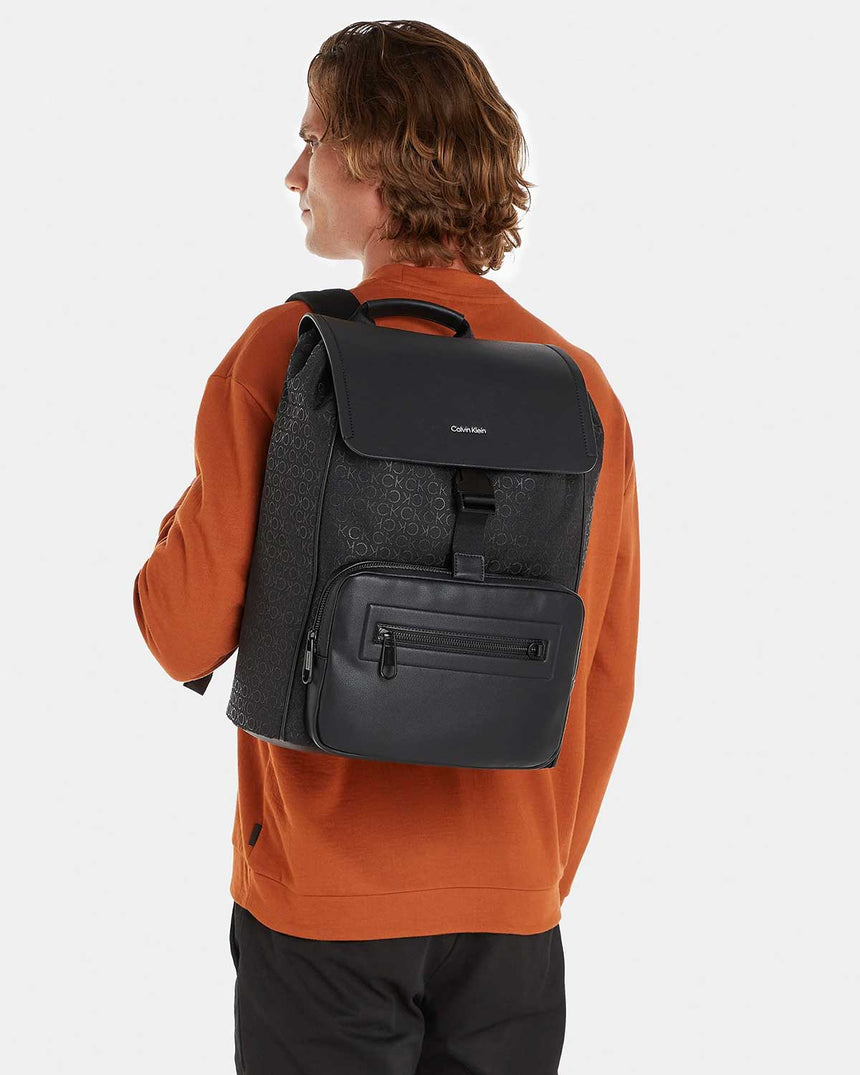 Calvin Klein Elevated Flap Sırt Çantası Black