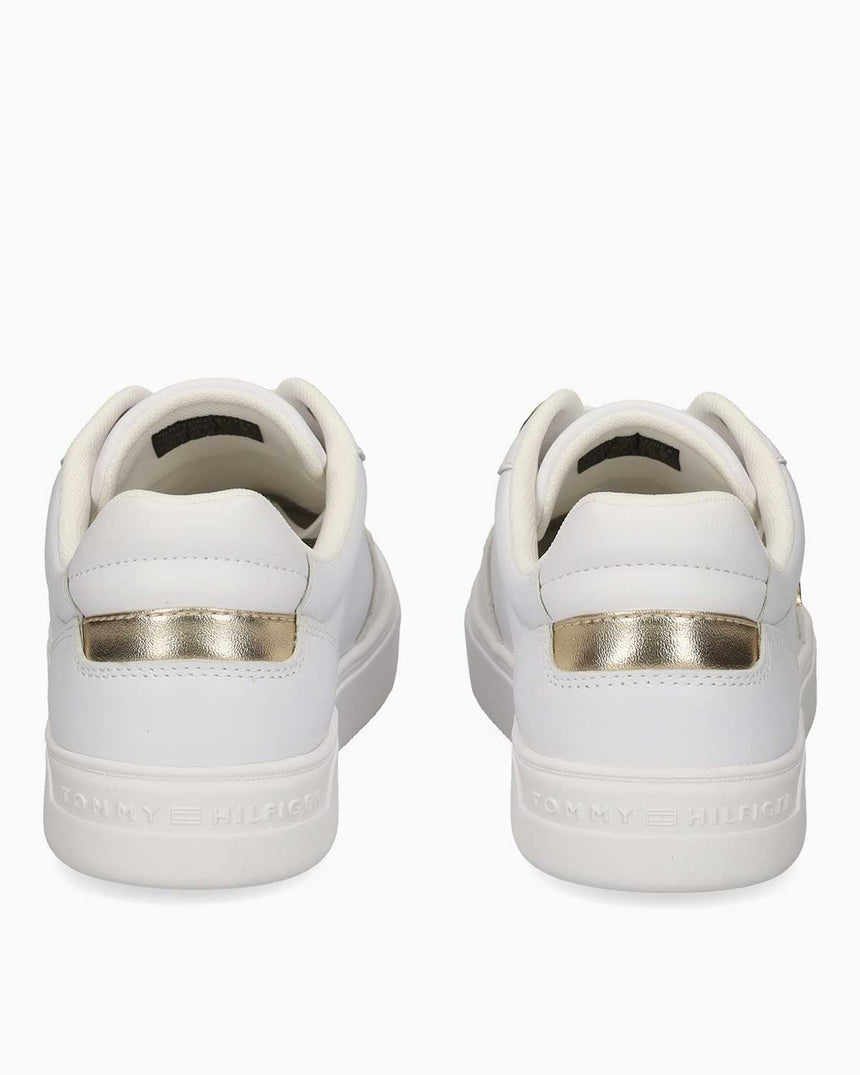 Tommy Hilfiger Seren Yükseltilmiş Kadın Sneaker White/Gold