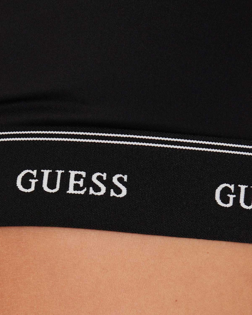 Guess Alba Kadın Removable Aktif Spor Sütyeni Jet Black A996