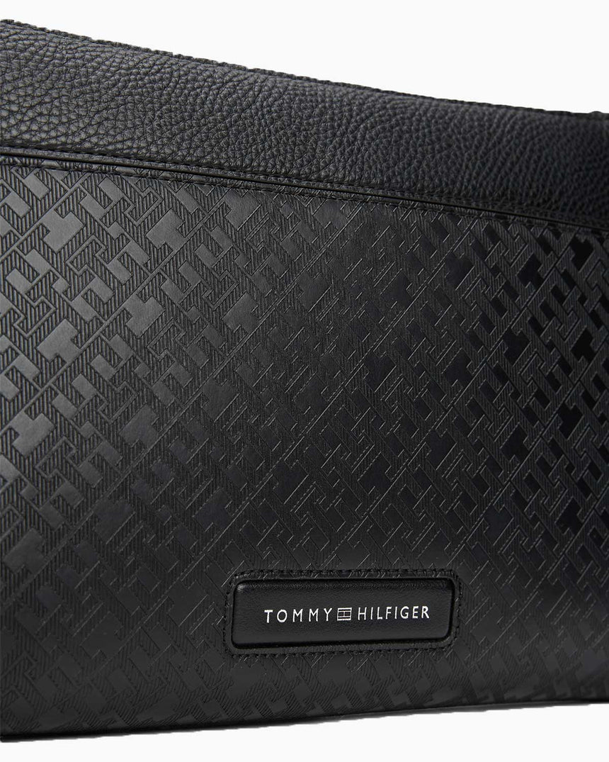 Tommy Hilfiger Monogram Pouch Portföy Çantası Black