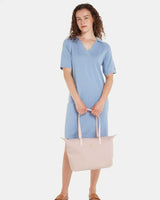 Tommy Hilfiger Poppy Canvas Tote Omuz Çantası Pink