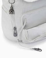 Kipling City Zip S Basic Elevated Sırt Çantası Silver Night