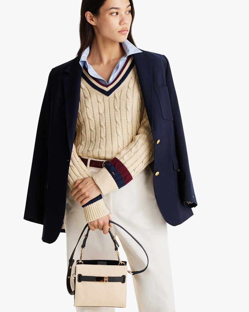 Tommy Hilfiger Heritage Mini Satchel El Çantası Black