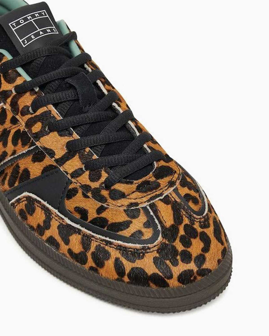 Tommy Hilfiger The Greenwich Edge Leopar Kadın Sneaker Ivory/Leopard