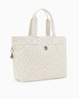 Kipling Colissa Elevated Jacquard Omuz Çantası White Cheetah