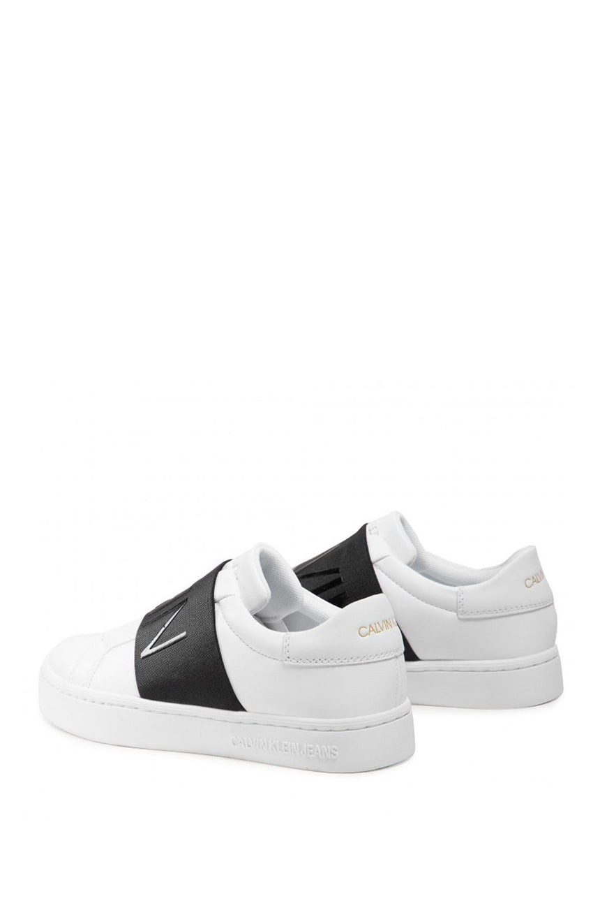 Calvin Klein Cupsole Slipon Elastic Lth Kadın Sneakers Bright White