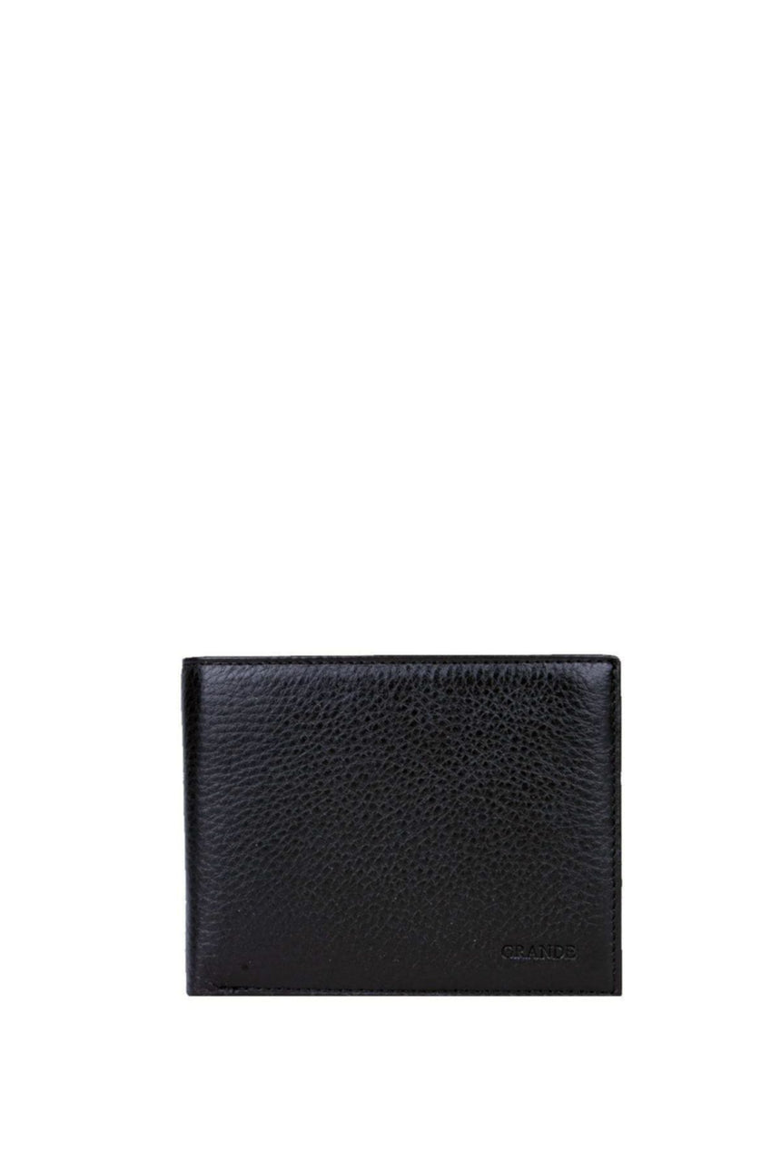 Grande Çıkarılabilir Kartlıklı Ve Dış Cepli Erkek El Portföyü Siyah