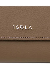 Isola Mary Kadın Hakiki Deri Cüzdan Koyu Vizon