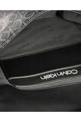 Calvin Klein Ew Conv Flap Md Çapraz Askılı Kadın Çantası Black Mono Mix