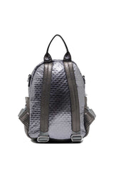 ÇÇS Fermuar Detaylı Kadın Sırt Çantası Bronz