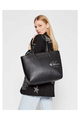 Calvin Klein Sculpted Shopper29 Two Tone Kadın Omuz Çantası Black