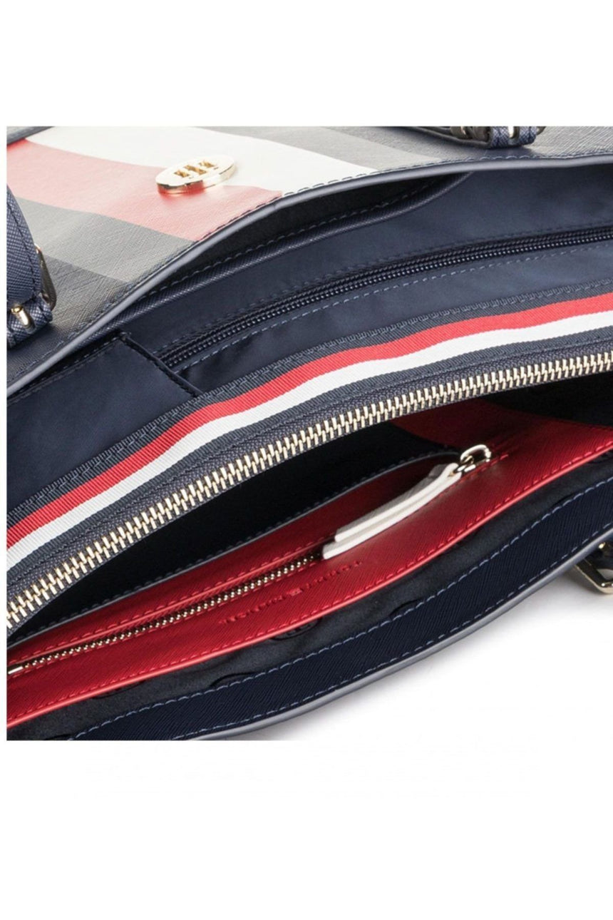 Tommy Hilfiger Honey Med Tote Kadın Kol Çantası Navy