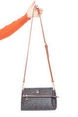 Benetton Kapaklı Çapraz Askılı Çanta Kahve - Taba