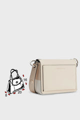 Calvin Klein Logo Crossbody Bag Tuscan Beige / White