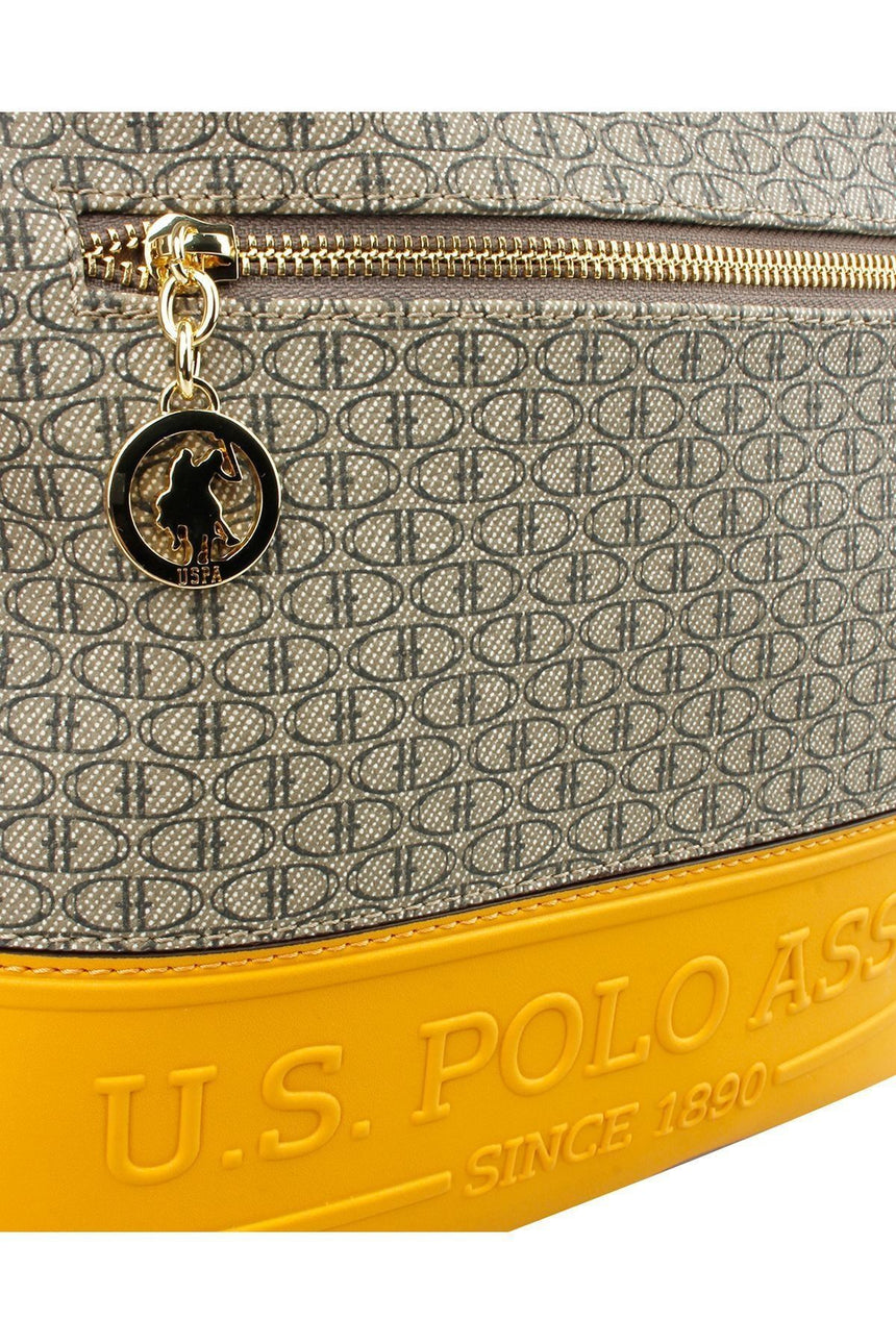 U.s Polo Assn Çapraz Askılı Kadın Çantası Vizon - Safran