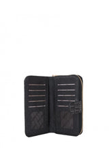 Benetton Logo Baskılı Medium Kadın Cüzdanı Siyah