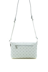 Benetton Logo Baskılı Çapraz Askılı Kadın Çantası Beyaz